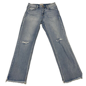 Sneek Peek Jeans Womens Size 26 Light Wash Denim Destoyed Destressed Jeans
